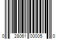 Barcode Image for UPC code 028061000050