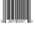 Barcode Image for UPC code 028070000010