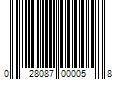 Barcode Image for UPC code 028087000058