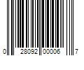 Barcode Image for UPC code 028092000067