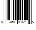 Barcode Image for UPC code 028100000225