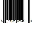 Barcode Image for UPC code 028100000485