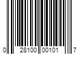 Barcode Image for UPC code 028100001017