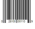 Barcode Image for UPC code 028100001109