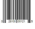 Barcode Image for UPC code 028100001215