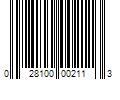 Barcode Image for UPC code 028100002113