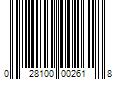 Barcode Image for UPC code 028100002618