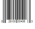 Barcode Image for UPC code 028100004063