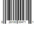 Barcode Image for UPC code 028100004711