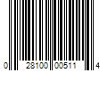 Barcode Image for UPC code 028100005114