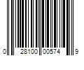 Barcode Image for UPC code 028100005749