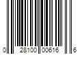 Barcode Image for UPC code 028100006166