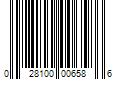 Barcode Image for UPC code 028100006586