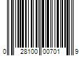 Barcode Image for UPC code 028100007019