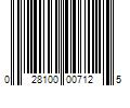 Barcode Image for UPC code 028100007125. Product Name: 