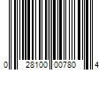 Barcode Image for UPC code 028100007804