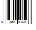 Barcode Image for UPC code 028100008207