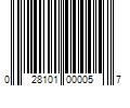 Barcode Image for UPC code 028101000057