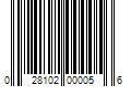 Barcode Image for UPC code 028102000056