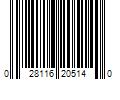 Barcode Image for UPC code 028116205140