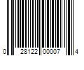 Barcode Image for UPC code 028122000074