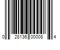 Barcode Image for UPC code 028136000084