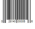 Barcode Image for UPC code 028140000056