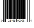 Barcode Image for UPC code 028163000064