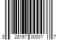 Barcode Image for UPC code 028167000077