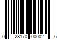 Barcode Image for UPC code 028170000026