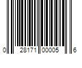 Barcode Image for UPC code 028171000056