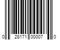 Barcode Image for UPC code 028171000070