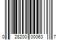 Barcode Image for UPC code 028200000637