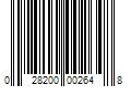 Barcode Image for UPC code 028200002648