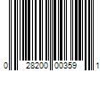 Barcode Image for UPC code 028200003591