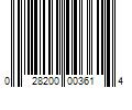 Barcode Image for UPC code 028200003614. Product Name: 