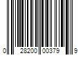 Barcode Image for UPC code 028200003799