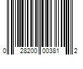 Barcode Image for UPC code 028200003812