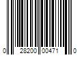 Barcode Image for UPC code 028200004710. Product Name: 