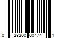 Barcode Image for UPC code 028200004741