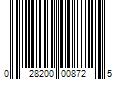 Barcode Image for UPC code 028200008725