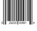 Barcode Image for UPC code 028200009814