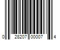 Barcode Image for UPC code 028207000074