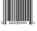 Barcode Image for UPC code 028220000044