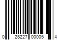 Barcode Image for UPC code 028227000054