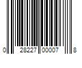 Barcode Image for UPC code 028227000078