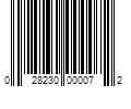 Barcode Image for UPC code 028230000072