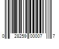 Barcode Image for UPC code 028259000077