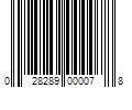 Barcode Image for UPC code 028289000078