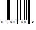 Barcode Image for UPC code 028295403832